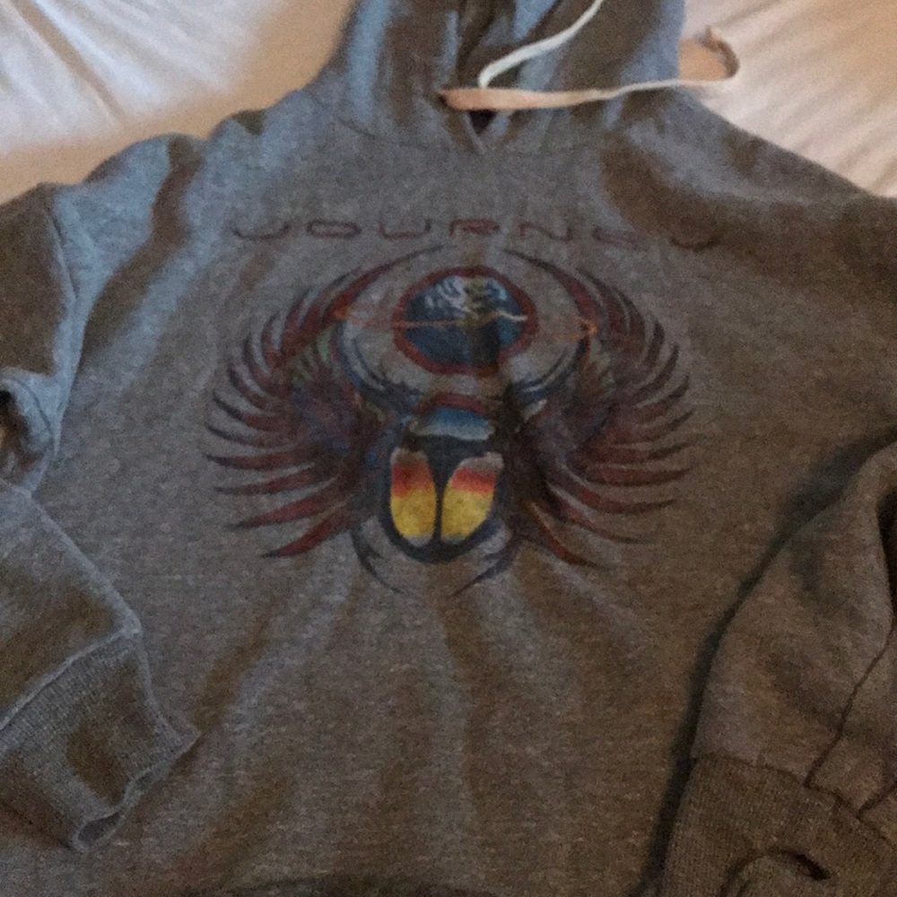 Journey Trunk LTD crap Hoodie Gray thumb holes new